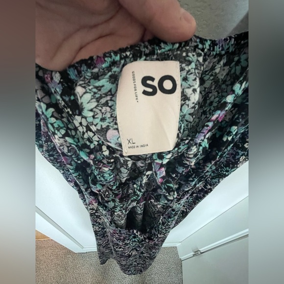 Women’s / Junior’s SO Floral Mini Sun Dress Size XL - Picture 5 of 8